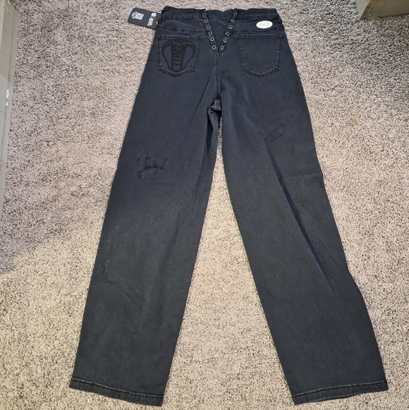 Broken Promises Denim - Stylish High Rise Dark Jeans